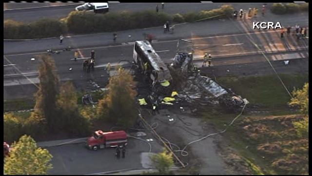 Raw Video Scene Of Fatal Bus Fedex Truck Crash In Northern